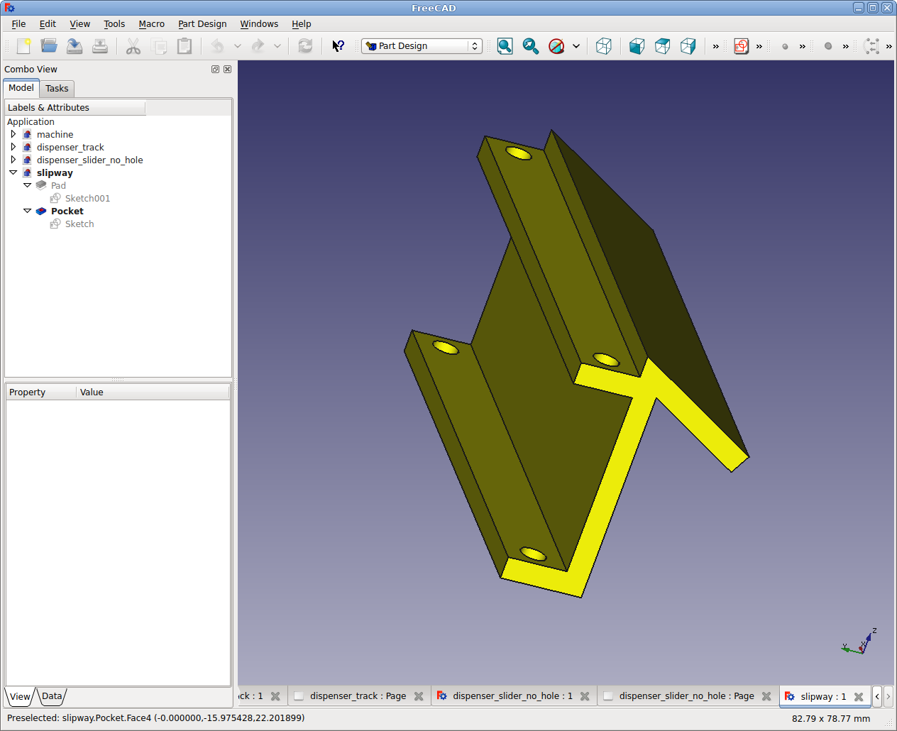 Csokoládé
adagoló automata alkatrész a tervezőprogramban (FreeCAD)
3.