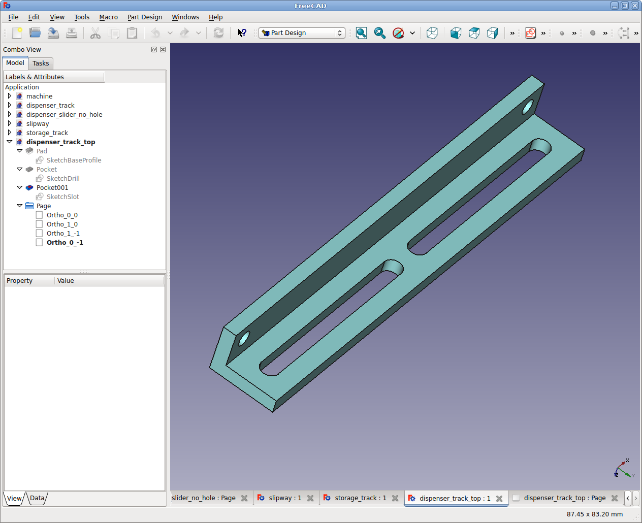 Csokoládé
adagoló automata alkatrész a tervezőprogramban (FreeCAD)
4.