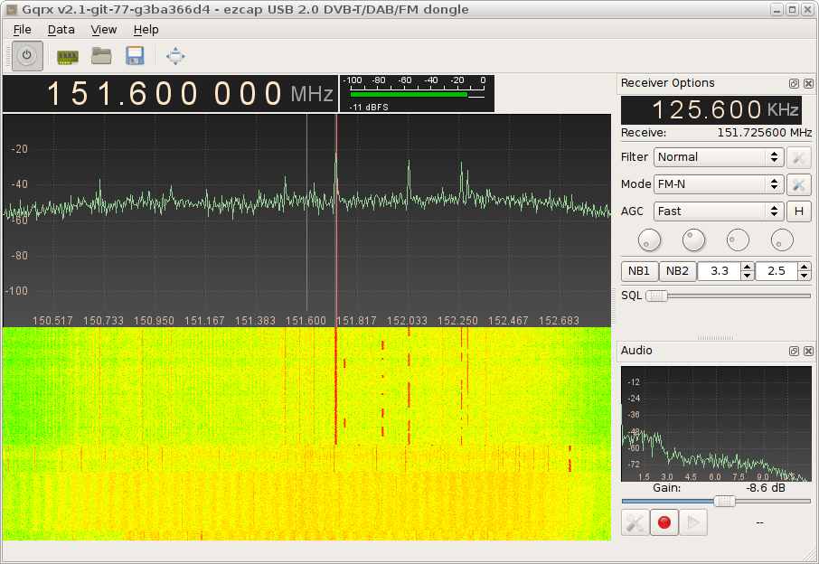 gqrx 151.6
MHz